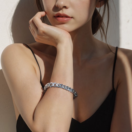 Bransoletka Savicki: srebrna 925, diamenty